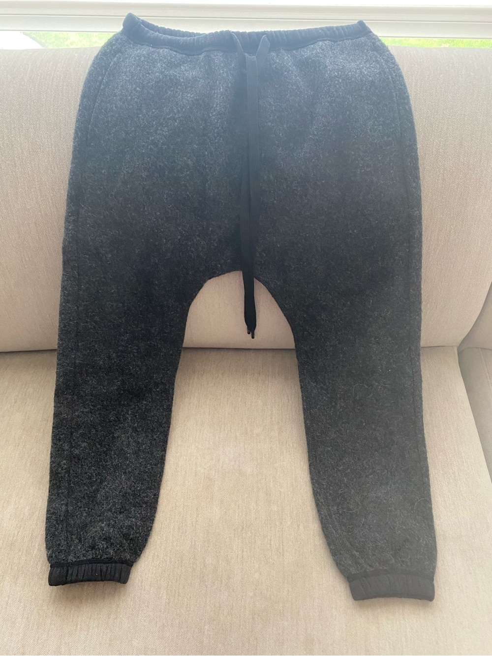R13  Black Heathered Fleece Joggers